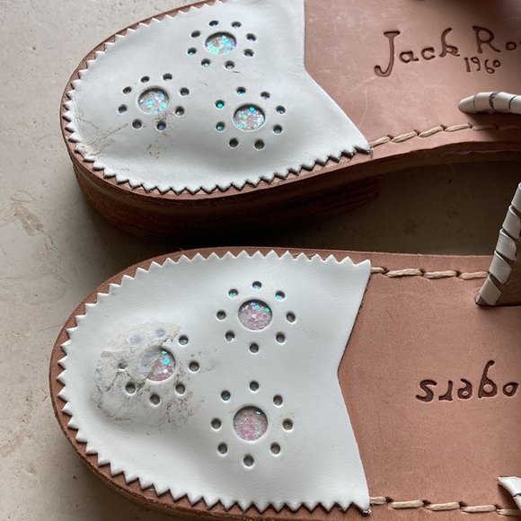 NWOT Jack Rogers thong glitter sandals size 8.5 - Picture 5 of 8